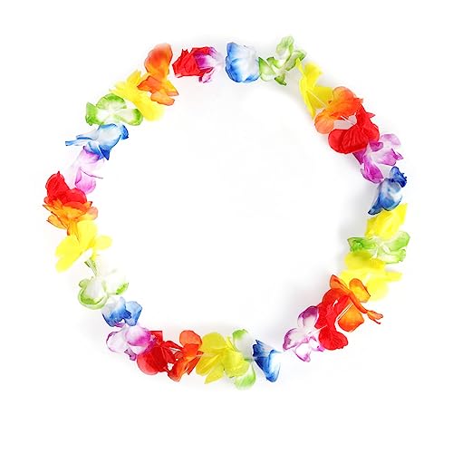 GAROZATION Hawaii Grasrock Set 40cm Mit Blumen Haarband Armreifen Und Halskette Tropisches Hula Tanz Outfit Für Luau Feiern Strandpartys Und Themenveranstaltungen von GAROZATION