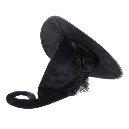 GAROZATION Hexenhut Zauberer Rollenspiel Outfits Hut Für Frauen Halloween Hexenkostüm Für Frauen Hexenkostüm Mit Spitzem Hexenhut Schwarzer Flanell GAROZATION Hexenhut Zauberer Rollenspiel Outfits Hut Für Frauen Halloween Hexenkostüm Für Frauen Hexenkostüm Mit Spitzem Hexenhut Schwarzer Flanell von GAROZATION