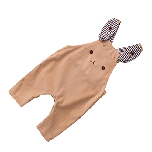 GAROZATION Hosenträger -Foto-Requisitenkostüm Jungen Kostüme safety kleidung Neugeborenes Fotokostüm für Kleinkinder neugeborenes foto anzug Baumwolle Khaki von GAROZATION