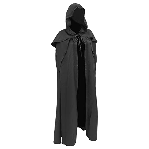 GAROZATION Cosplay Halloween Cape Erwachsene Vampir Robe Bequemes Partykleid Schwarz 1pc von GAROZATION