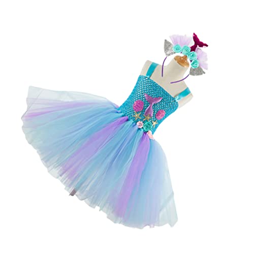 GAROZATION Polyester Tutu Rock Meerjungfrau Kleid Party Geburtstag Kostüme Für Jungen Und Mädchen Größe 10-12y -hd93430 von GAROZATION