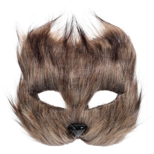 GAROZATION Maske Fuchsschwanz Cosplay dekorativ Kostüm-Cosplay gefälschter Fuchs pelziger Fuchs Requisiten für Zirkus-Fotoautomaten Kostüm-Requisite Zirkus-Fotokabine Partyzubehör Kunststoff von GAROZATION