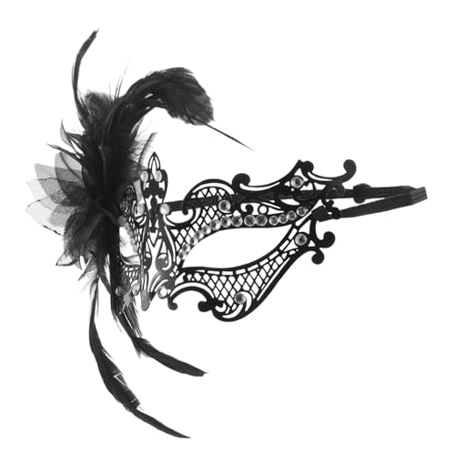 GAROZATION Metall Maske Damen Halbes Gesicht mit Funkelnden Strasssteinen Venezianische Maskerade für Karneval Fasching Halloween Party Festlicher Look Sicherer Sitz GAROZATION Metall Maske Damen Halbes Gesicht mit Funkelnden Strasssteinen Venezianische Maskerade für Karneval Fasching Halloween Party Festlicher Look Sicherer Sitz von GAROZATION
