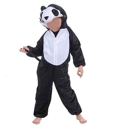 GAROZATION Panda Kostü Für Halloween Und Kostümpartys Tierkostü Für Jungen Und ädchen Größe Für Eine Körpergröße Von 90 Lustiges Cosplay Outfit Für von GAROZATION