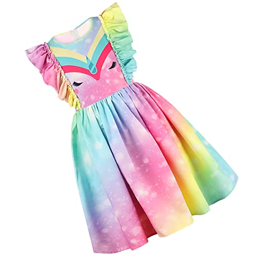 GAROZATION Regenbogenkleid kleidung ädchenkleid Kostümkleid für ädchen Polyester von GAROZATION