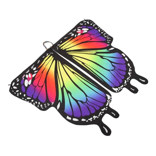 GAROZATION Schmetterling Strandtuch Strandtücher für Mädchen Fee Zubehör Flügel Schal weihnachten kleidung bad handtücher Schmetterlingsflügelschal Schmetterlingsmantel Polyester Colorful von GAROZATION