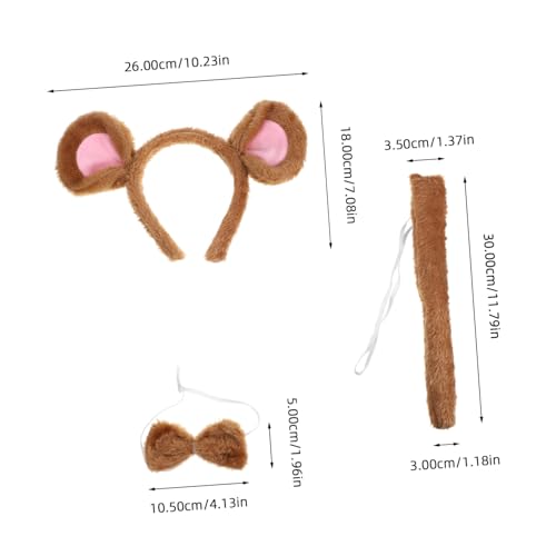 GAROZATION Teiliges Kostüm Set für Mädchen mit Plüsch Ohren Haarreif und Fliege Süßes Tierkopfband für Fasching Karneval Halloween Cosplay Geburtstagsfeier und Maskerade GAROZATION Teiliges Kostüm Set für Mädchen mit Plüsch Ohren Haarreif und Fliege Süßes Tierkopfband für Fasching Karneval Halloween Cosplay Geburtstagsfeier und Maskerade von GAROZATION