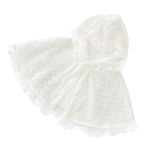 GAROZATION Umhang Für Mädchen Babykostüm Kapuzenumhang Outfit Für Mädchen Neugeborenen-outfits Kostüme Für Mädchen Neugeborene Kleidung Für Mädchen Neugeborenes Kostüm Kleidung Weiß von GAROZATION