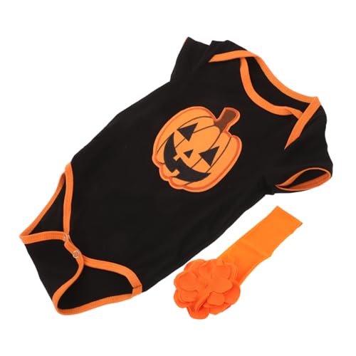 GAROZATION -strampler Kürbiskerne Kürbis Babykostüm -halloween-spielanzug Neugeborenes Kürbis-outfit Kürbiskostüm Kürbis-neugeborenen-outfit Babykostüm Kürbis Baumwolle von GAROZATION