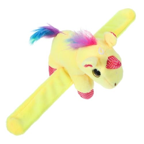 GAROZATION üsch Einhorn Slap Band Bequemes Schnapparmband Weiches Kuscheltier Buntes Slap Armband Für Kinder ädchen Jungen von GAROZATION