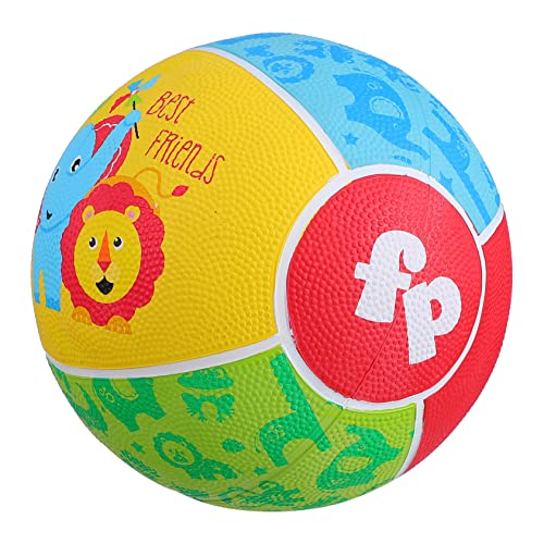 GARVALON 1 STK der Ball kinderball pufferball gummiball spielsachen für draußen gelkugeln praktisches Ballspielzeug buntes Ballspielzeug nützliches Lernspielzeug Basketball aus Gummi Yellow von GARVALON