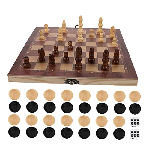 GARVALON 1 Satz 3 1 Internationales Schach Holzschach Lernspielzeug 3 In 1 Brettschach Lernschach Holzschachspiel Lernspielzeug 3 In 1 Schachspielzeug 3 In 1 Schachspielzeug von GARVALON