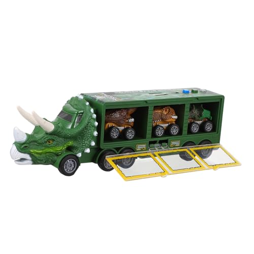 GARVALON 1 Satz Dinosaurier-LKW Spielzeuglastwagen Verwandeln Auto Spielzeug Autospielzeug Für Kinder Dinosaurierautos Zurückziehen Motorikspielzeug Für Kinder Kinderspielzeug Plastik Green von GARVALON