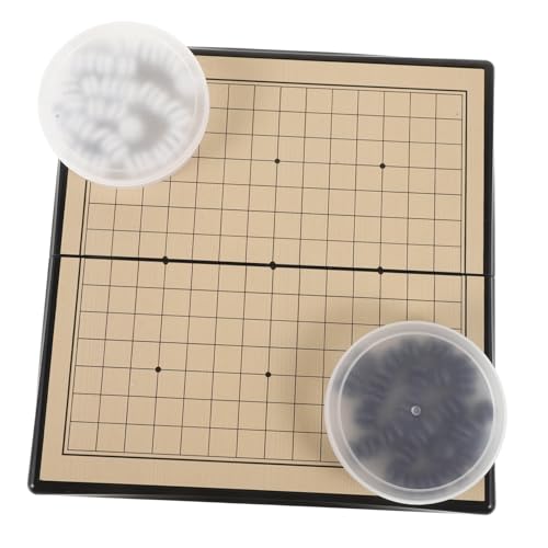 GARVALON 1 Satz Gehen Sie Zum Backgammon-Set Brettspiele Schachbrett Magnetisch Gehen Chinesen Gehen Magnetisches Brettspiel Desktop-Spiele Chinesische Spiele Chinesisches Schach Plastik von GARVALON