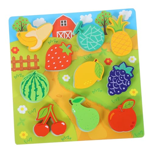 GARVALON 1 Satz Kinder Puzzle rätselbuch Kinder Multikulturelle Puzzle-Designs Pädagogisches Spielzeug kleinkinderspielzeug Rätsel für Kleinkinder Kinder-Matching-Spiel Holz von GARVALON