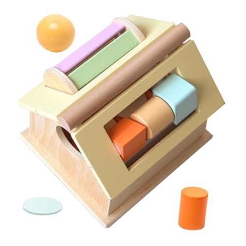 GARVALON 1 Satz Münzbox Kleinkindspielzeug Sinnesspielzeug Für Kleinkinder Kognitives Spielzeug Für Kinder Kleinkinder Spielzeug Feinmotorik-Spiel Kinderbedarf Kinderspielzeug Holz von GARVALON