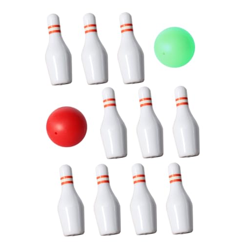 GARVALON 1 Satz Puppenhaus Bowling Puppenhaus Bowlingkugel Miniaturmodell Miniatursportmodell Miniatur Bowlingmodell Puppenhausversorgung Kleine Bowlingkugeln Bowlingdekoration von GARVALON