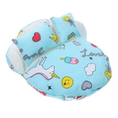 GARVALON 1 Satz Puppenschlafsackbett Stoffpuppenschlafsack Dekoratives Puppendekor Schöner Puppenschlafsack Kompakter Schlafsack-Schlafsack Zarter Puppenschlafsack Blue Polyester von GARVALON