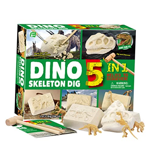 GARVALON 1 Schachtel Archäologisches Grabspielzeug Archäologisches Pädagogisches Spielzeug Grabendes Spielzeug Archäologisches Dinosaurierspielzeug Archäologie-Dinosaurier-grabspielzeug von GARVALON