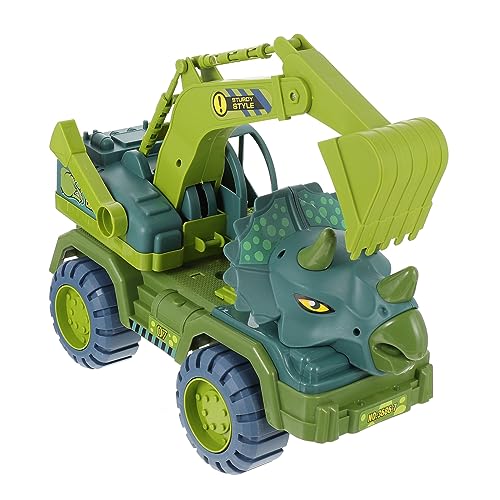 GARVALON 1 Set Dinosaurier Rückziehauto Dinosaurier Lkws Spielzeug Rückzieh Dinosaurier Auto Spielzeug Für Kinder Auto Zurückziehbarer Gleitender LKW Lernspielzeug Für Kinder von GARVALON