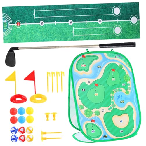 GARVALON 1 Set Golfspielmatte Babyspielzeug Kleinkindspielzeug Kinder Golfschläger Golfspielzeug Kinder Golfspielzeug Sportspielzeug Für Kinder Golfstangen Spielzeug Golfschläger von GARVALON