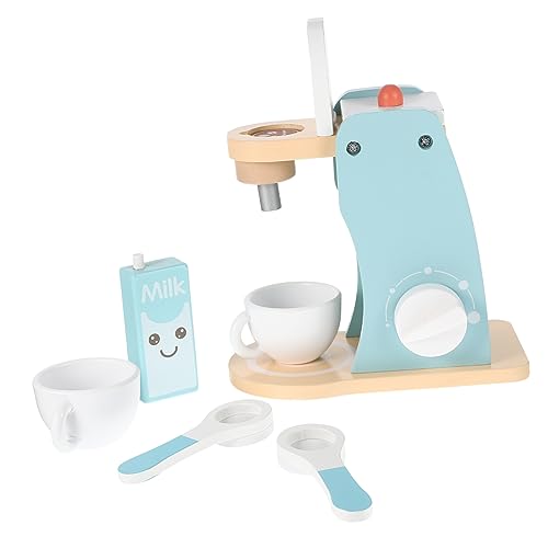 GARVALON 1 Set Kaffeemaschine Spielzeug Küchenspielset Holzspielzeug Spielzeug Kaffeemaschine Coffee Shop Spielzeug Für Mädchen Kinderzubehör Kaffeemaschine Kleinkind Spielküche Zubehör von GARVALON