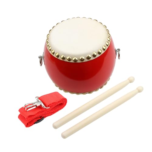 GARVALON 1 Set Kindertrommel Spielzeug Handschlaginstrument Kindertrommel Kleinkindtrommel Musiktrommel Party Jubel Requisiten Trommel Für Kinder Handtrommel Bühnenaufführungstrommel Holz von GARVALON