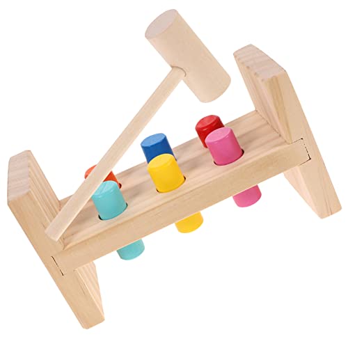 GARVALON Sensorik Spielzeug Spielzeug 1 Set Klopfspielzeug Für Kleinkinder Montessori Lernspielzeug Zur Der Hand Augen Koordination Interaktive Spielzeuge Mit 6 Bunten Klötzen Ab 2 Jahren Geeignet von GARVALON