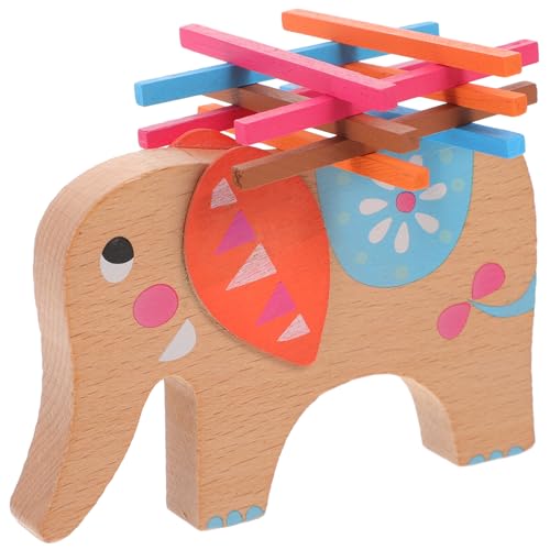 GARVALON 1 Set Schwebebalken Spielzeug Spielzeug Kleinkind Stapelspielzeug Stapelspielzeug Kinderspielzeug Holz Cartoon Spielzeug Balance Stapelblock Balance Stapelspielzeug Cartoon Blöcke von GARVALON