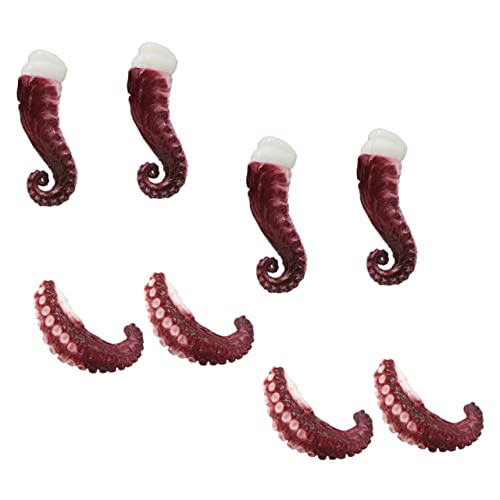 GARVALON 1 Set Simulierte Oktopus Schnurrhaare Gefälschte Oktopus Klauen Simulation Von Lebensmitteln Requisite Tintenfischfiguren Oktopus Klauen Verzierungen Meerestierfiguren von GARVALON