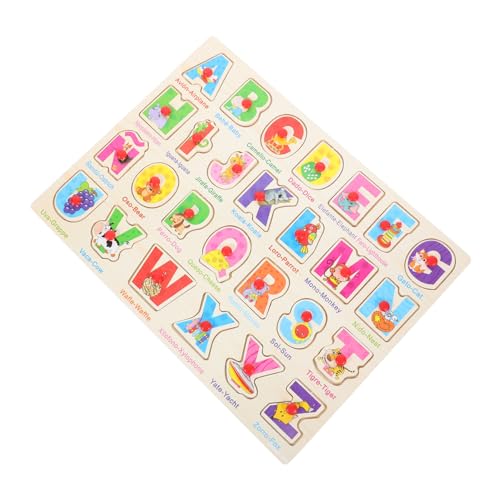 GARVALON 1 Set Spanisch Puzzle Holzspielzeug Kleinkindspielzeug Puzzles Spielzeug Für Kleinkinder Spanisches Holzpuzzle Logik Holzpuzzle Lernpuzzle Für Kleinkinder Lernspielzeug von GARVALON