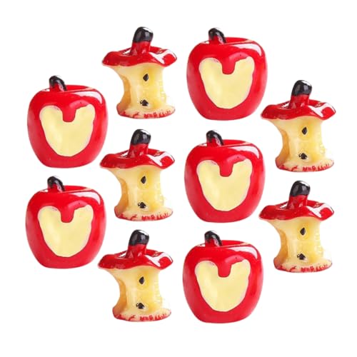 GARVALON 10 Stück Emulationales Obstspielzeug Miniatur Äpfel Mini Simulationsäpfel Obstmodell Requisite Miniatur Fake Früchte Nachahmung Von Mini Äpfeln Fake Äpfel Miniaturen von GARVALON