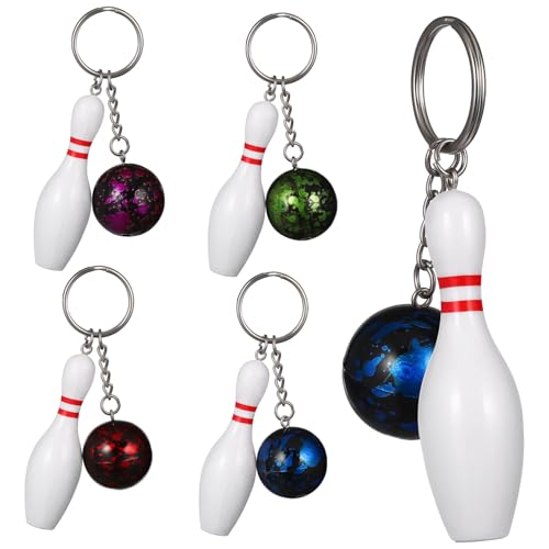 GARVALON 10 Stück Teiliges Mini Bowling Schlüsselanhänger Lebensechte Bowling Anhänger Bunte Sport Deko Vielseitiger Schlüsselhalter für Tasche Rucksack Geburtstagsfeier Zufällige Farbe GARVALON 10 Stück Teiliges Mini Bowling Schlüsselanhänger Lebensechte Bowling Anhänger Bunte Sport Deko Vielseitiger Schlüsselhalter für Tasche Rucksack Geburtstagsfeier Zufällige Farbe von GARVALON
