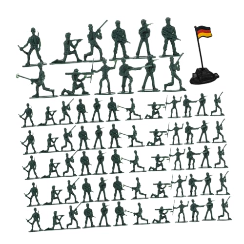 GARVALON 100 Stück Mini Soldaten Modelle, Mini Menschen Figuren, Mini Figuren, Sandkasten Miniaturen, Sandtisch Menschen Figur, Miniatur Soldaten Figuren, Realistische Miniatur Menschen von GARVALON