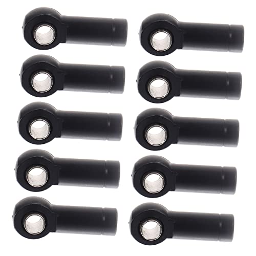 GARVALON 10St rc Spurstange Kugelkopf Kugelhalter Spielset gemeinsame Verbindungsstange RC Auto Kugelkopf RC Auto Ersatzteile Kugelgelenkköpfe Kugelkopfhalter Aluminiumlegierung Black von GARVALON