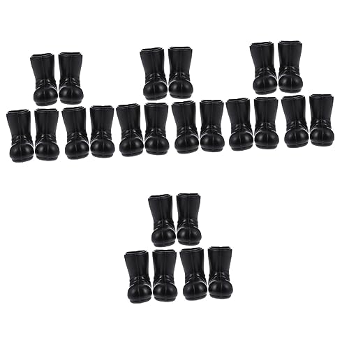 GARVALON 12 Paar Mini Stiefel Hausschuhe Miniatur Weihnachtsmann Stiefel Für Zwerge Weihnachtsmann Fake Stiefel Mini Weihnachtsmann Schuhe Miniatur Elfenschuhe Kleine Stiefel Für von GARVALON