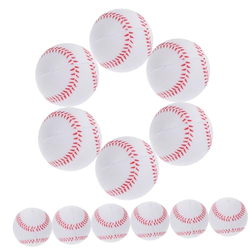 GARVALON 12St Schwamm-Baseball Stringy Balls flummiset Sicherer Baseball Übung Baseball Kinder Baseball Trainingsball für Kinder Trainingsbälle Baseballs zum Pitchen Softball üben Pu Weiß von GARVALON