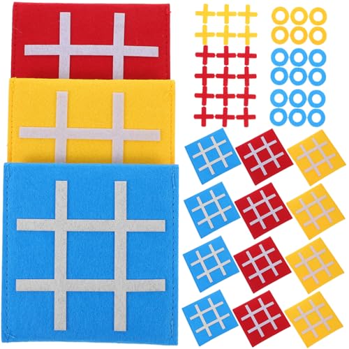 GARVALON 15 Teiliges Mini Schachbrett Mit Neun Quadraten Familienbrettspiel Klassisches Brettspiel Tictactoe Familienspiel Kinder Tictactoe Spiel Schaum Tictactoe Spiel Kognitive von GARVALON