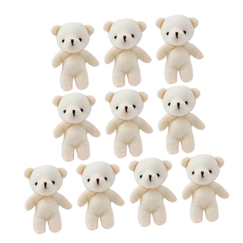 GARVALON 15St Mini-Bär kuschelig cutermesserser Muttertag for Valentines Day zum schulabschluss Toys Bärenanhänger Spielzeug dekoratives Bärendekor PP Baumwolle Beige von GARVALON