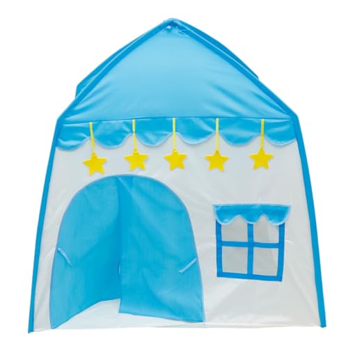 GARVALON 1Stk Kinderzelt Babyspielhaus Tent zelte Tent for kindertipizelt spielezelt Kinderspiele Kinderspielzimmer spielhaus Kinderzelte Fasergerüst Blue von GARVALON