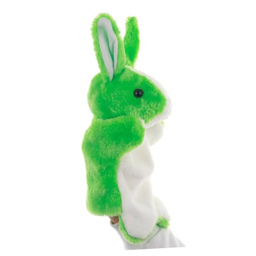 GARVALON 1stk Geschichte Marionetten Plüschhandpuppen Hase Handpuppen Für Kinder Plüschtiere Tierische Hand Geschichte Erzählende Marionette Spielzeug Für Kinder Welpen Handpuppen Green von GARVALON