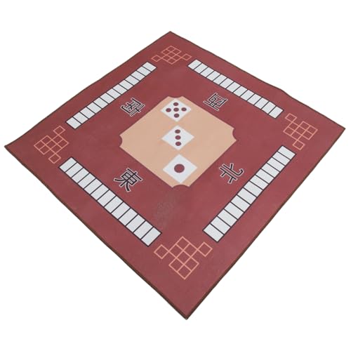 GARVALON 1stk Pokermatte Tischmatten Aus Karton Tischabdeckung Für Brettspiele Mahjong-Matte Mahjong-Tisch Mahjong-Racks Mit Drückern Mahjong-spielmatte China Mahjong Spielmatte Brown von GARVALON