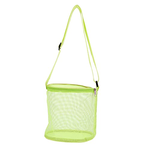 GARVALON 1stk Shell-Tasche Aufbewahrungstasche Aus Hohlem Netz Kinder-Einkaufstasche Reisetasche Aus Tüll Kinder Strandtasche Organisator des Kinderspielzeugmarktes Verrechnet PVC Yellow von GARVALON