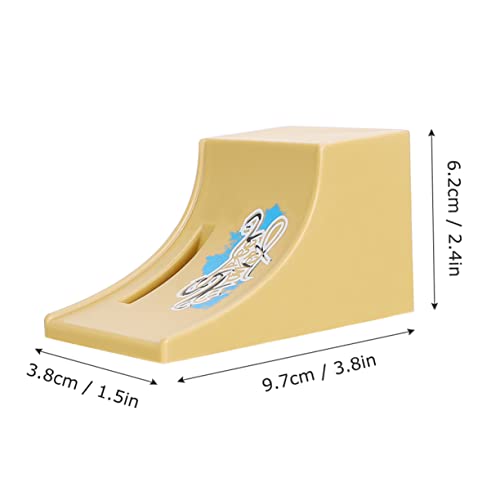 GARVALON 2 Sätze Fingerrad Fingerboard-Skatepark Sportspielzeug mit Fingerspitzen Fahrradmodell Heimtrainer Spielzeug für Kinder kinderspielzeug Mini-Fahrradrampe Griffbrett Plastik von GARVALON