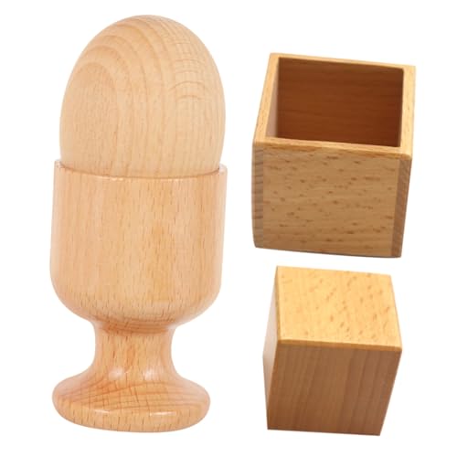 GARVALON 2 Sätze Hand Auge koordination Holzspielzeug mit Holz Ei und Eierbecher Sowie Holzbox und Würfel Pädagogisches Montessori Lernspielzeug zur Motorischer Fähigkeiten GARVALON 2 Sätze Hand Auge koordination Holzspielzeug mit Holz Ei und Eierbecher Sowie Holzbox und Würfel Pädagogisches Montessori Lernspielzeug zur Motorischer Fähigkeiten von GARVALON