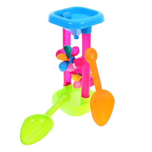 GARVALON 2 Sätze Sanduhr Kind Strand Spielzeug Wasserturm Spielzeug Für Meerestiere Sandkastensand Badespielzeug Outdoor-Spielzeug Sand Wasserrad Spielzeug Wasserspiel Sandspielzeug Plastik von GARVALON