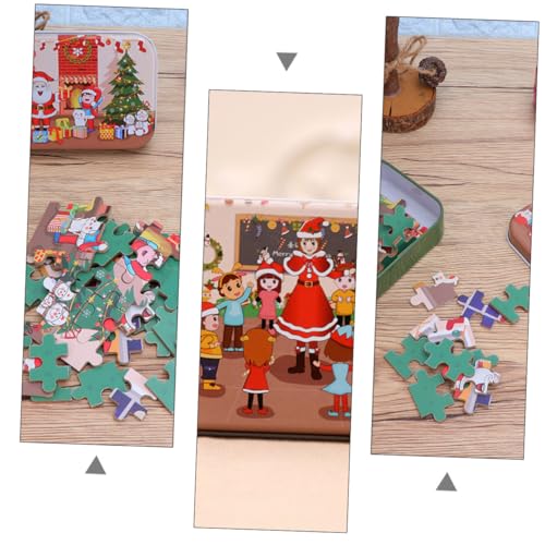 GARVALON 2 Sätze Weihnachts-holzpuzzle Edukatives DIY-Jigsaw Xmas-holzspiel Fördert Kreativität Logisches Denken und Handwerkliche Fähigkeiten GARVALON 2 Sätze Weihnachts-holzpuzzle Edukatives DIY-Jigsaw Xmas-holzspiel Fördert Kreativität Logisches Denken und Handwerkliche Fähigkeiten von GARVALON