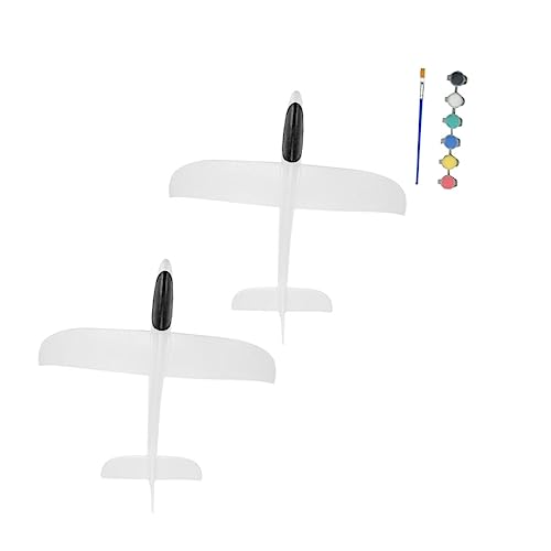 GARVALON 2 Sets Handwurf Flugzeug Fliegende Schäume Flugzeug Kind Schäume Flugzeug Kind Schäume Flugzeug Für Heimwerker Wurf Schäume Flugzeug Schäume Wurf Flugzeug Spielzeug Jungen von GARVALON