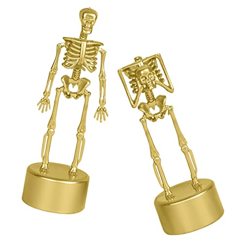 GARVALON 2 Stück Halloween Skelette Figuren Gruselige Tisch Sammelfiguren Für Halloween Party Dekoration Ideal Für Innen Und Außeneinsatz Perfekt Zum Dekorieren Von Tischen Und Partys von GARVALON