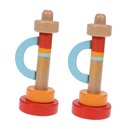 GARVALON 2 Stück Holz Kleines Horn Kinderspielzeug Jungenspielzeug Säuglingsspielzeug Kinderspielzeug Babymusikspielzeug Kinder Musikspielzeug Kinder Holztrompete Holzhupe Babyinstrument von GARVALON